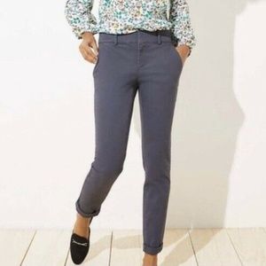 Loft Dark Gray Chino Mid rise pants